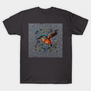 Color bird flower design T-Shirt